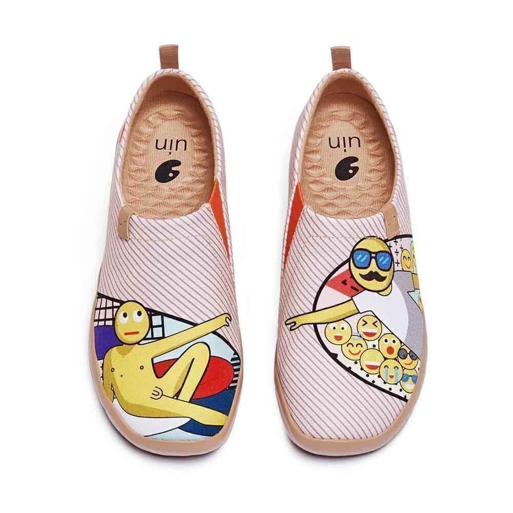 UIN Women's Casual Loafers Canvas Comfort Walking Shoes (Don't Leave Me)No Box - Picture 4 of 8